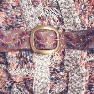 Lucky Brand | Floral Velvet Embroidered Belt